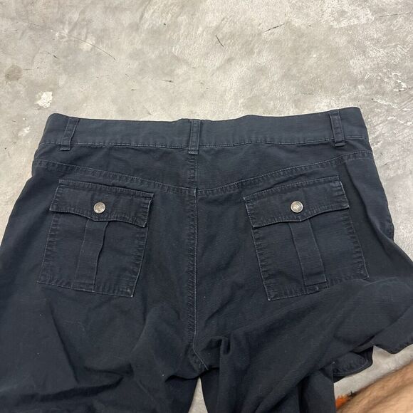 Polo Jeans Co. Ralph Lauren Women's Blue Canvas Pant Front Button Pocket Size 10 - Picture 7 of 9